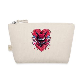 Valentine's Day | Monster | Heart | Roses | Valentine - Organic Pouch - nature - Front