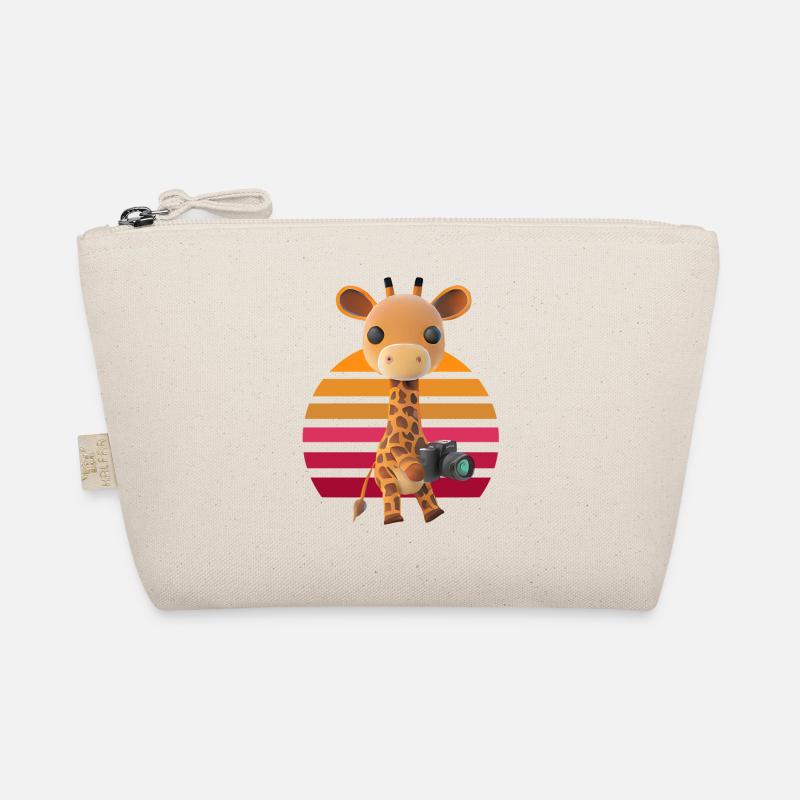 Photographing Safari Giraffe Organic Pouch
