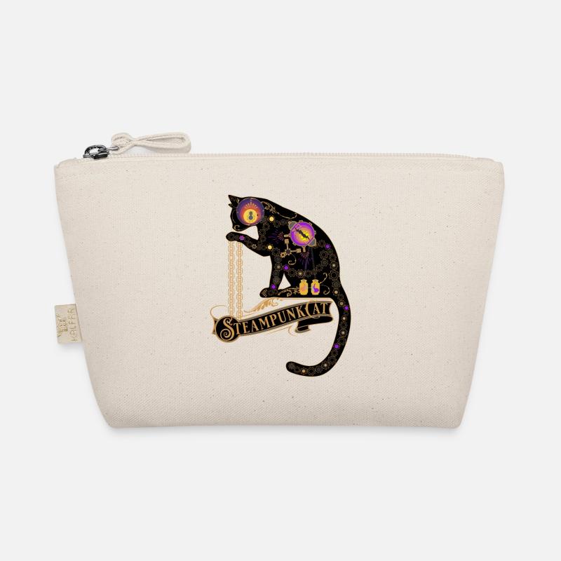 Steampunk Cat -Victorian Steampunk Design Organic Pouch