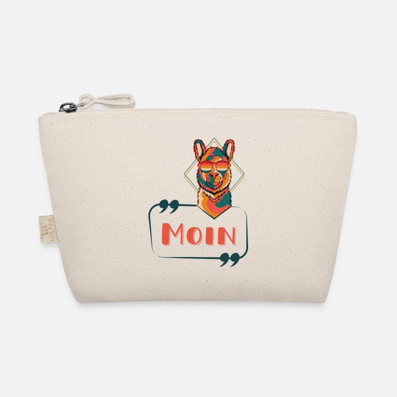 Alpaka Moin retro psychedelic bunt neon cool Bio-Täschchen