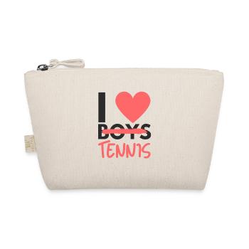 Tennisspielerin Tennisspiel Tennis Damen Outfit - Bio-Täschchen - Natur - Vorne