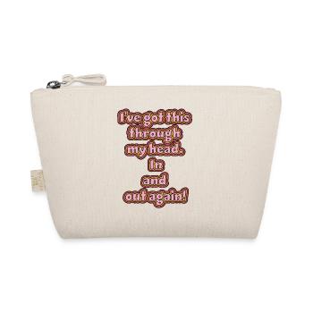 funny non-thinking design / funny sayings - Organic Pouch - nature - Front