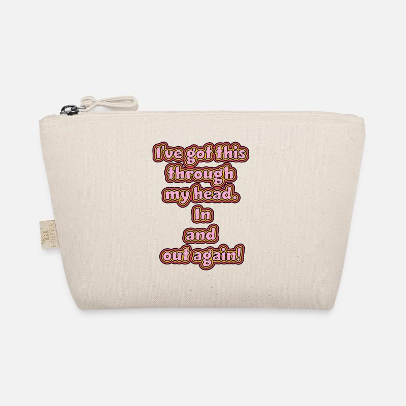 funny non-thinking design / funny sayings Organic Pouch