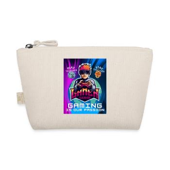Quote Gaming is our Passion Worldwide Fun T-Shirt - Organic Pouch - nature - Front