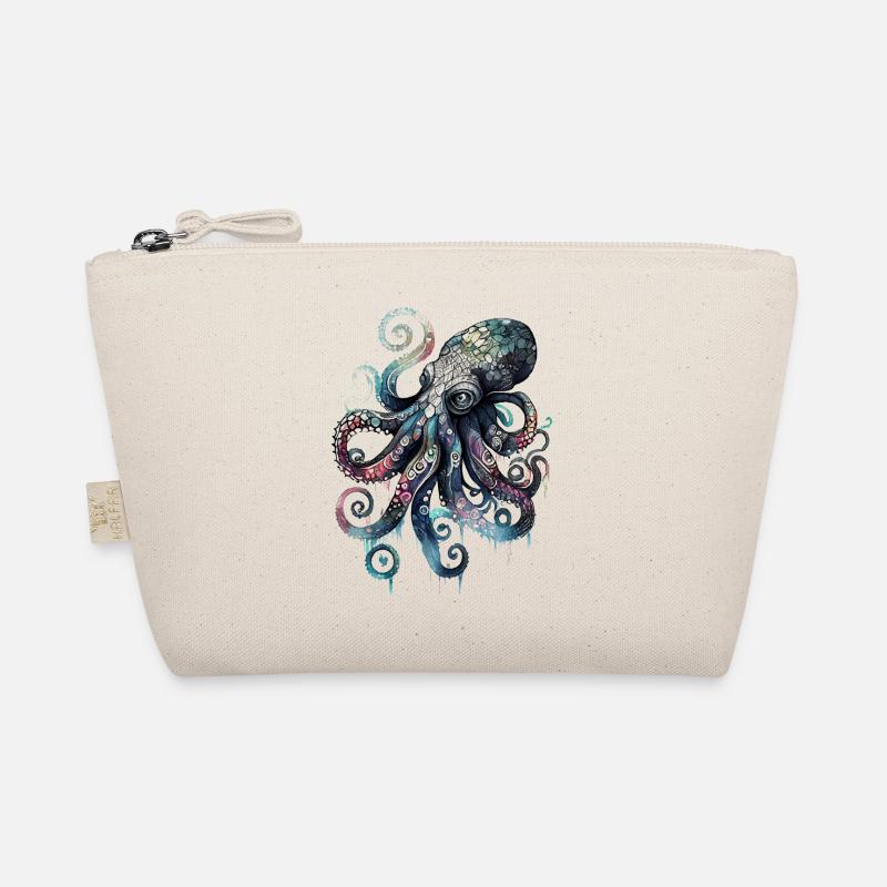 Cool Aquarelle Aquarelle Octopus Design Trousse biologique