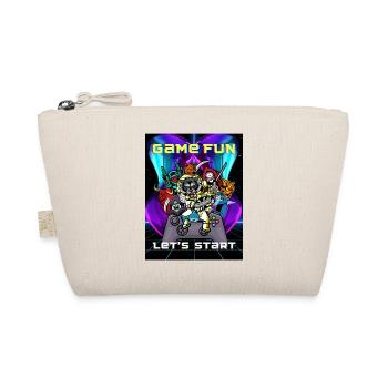 Quote GAME FUN Let's Start Gamer Group - Organic Pouch - nature - Front