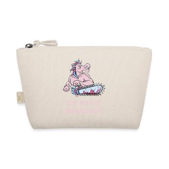 I hate people unicorn design - Organic Pouch - nature - Front