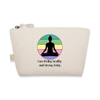 Yoga Lotus - Positive Morning Affirmation - Organic Pouch - nature - Front