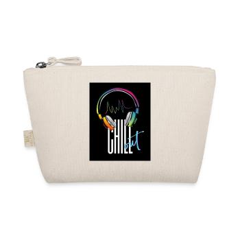 Headphones Keep Calm and Chill Out - Cool Design - Organic Pouch - nature - Front