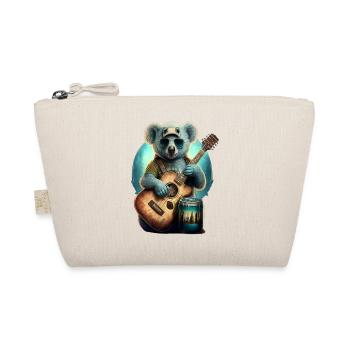 Koala makes music with guitar and beer can - Organic Pouch - nature - Front