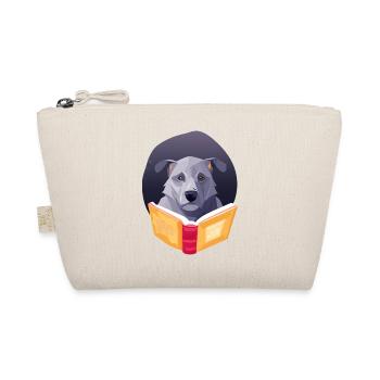 Reading Dog Book Readers Dogs Book Lovers Books - Organic Pouch - nature - Front