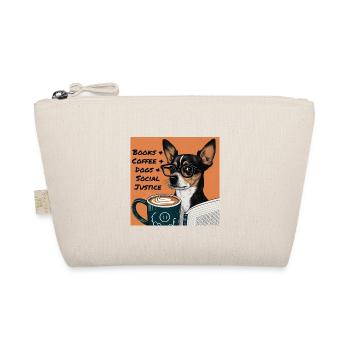 Livres et café et chiens et justice sociale - Trousse biologique - nature - Devant