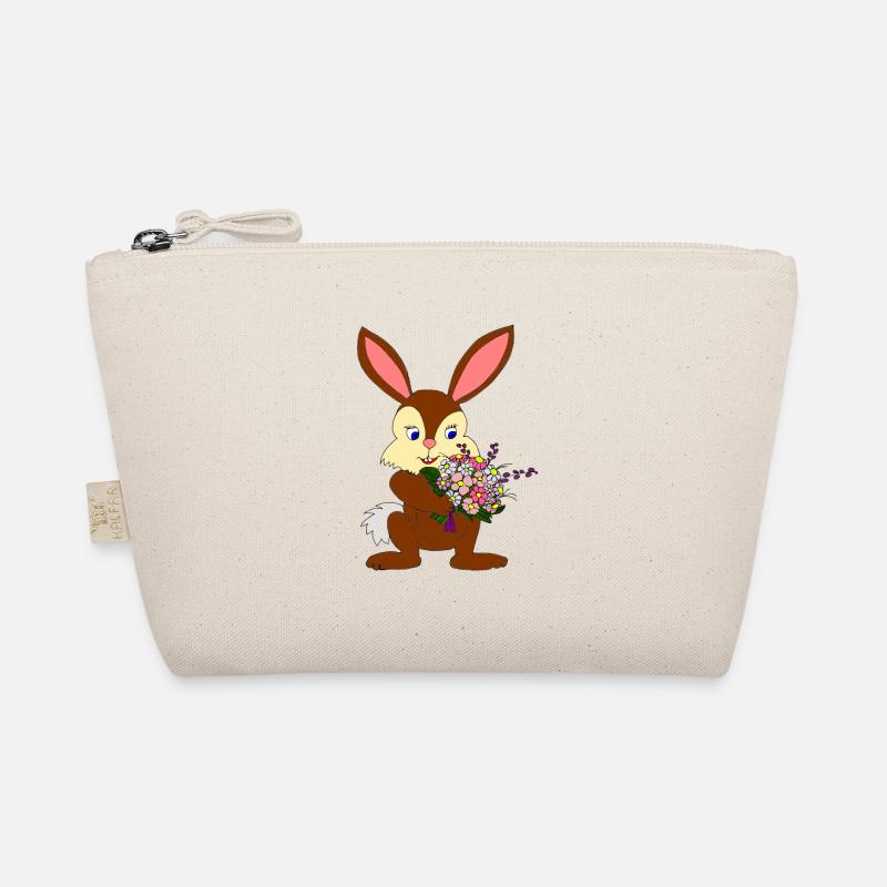 Hase mit Strauß Bio-Täschchen