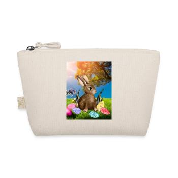 Lapin de Pâques du printemps avec des œufs de Pâques - Trousse biologique - nature - Devant