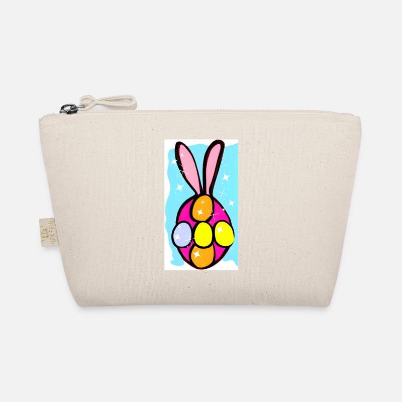 Illustration colorée d’œufs de lapins de Pâques Trousse biologique