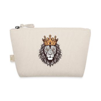 Lion with crown - Organic Pouch - nature - Front