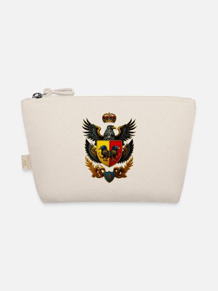 Wappen mit Adler - Bio-Täschchen - Natur - Vorne