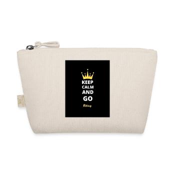 Keep Calm And Go Biking T-Shirt - Organic Pouch - nature - Front