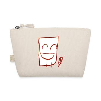 Happy fellas (white) - Organic Pouch - nature - Front