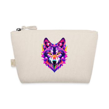 Wolf 03 - Bio-Täschchen - Natur - Vorne