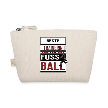 Beste Fussball Trainerin Fussballtrainerin Frauen - Bio-Täschchen - Natur - Vorne