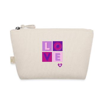 LOVE (Positive Design) - Organic Pouch - nature - Front