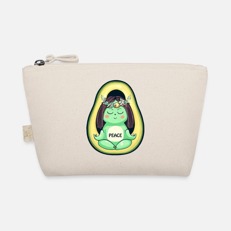 Avocado Hippie Frieden 70er Bio-Täschchen