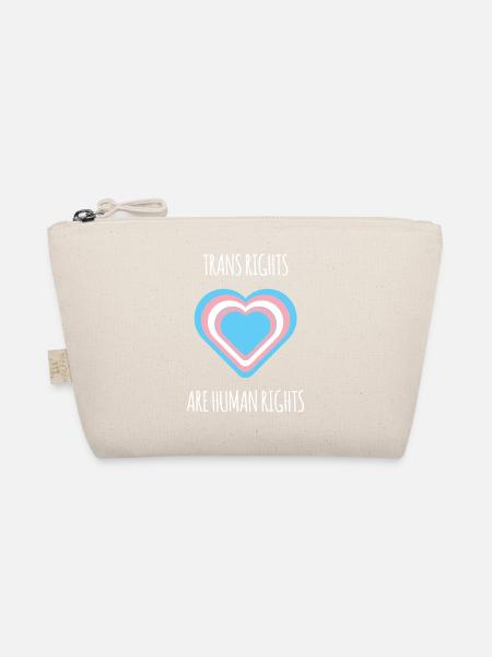 Mois de la fierté - Trans Rights Art Human Rights - Trousse biologique - nature - Devant
