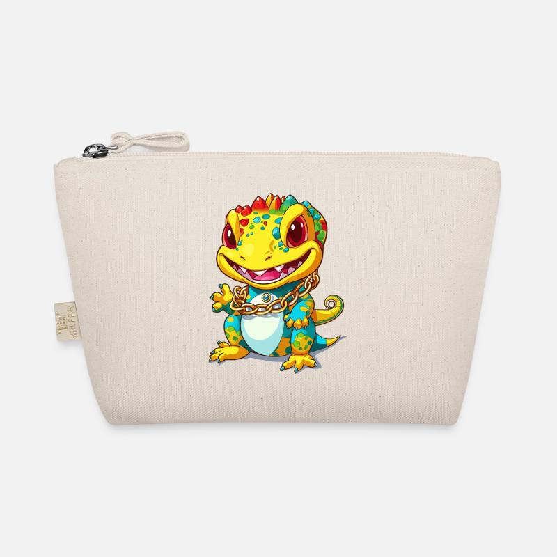 Gold Echse Bio-Täschchen