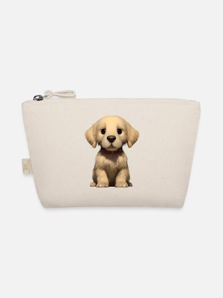 Hundewelpe Golden Retriever Hunde Hundebesitzer - Bio-Täschchen - Natur