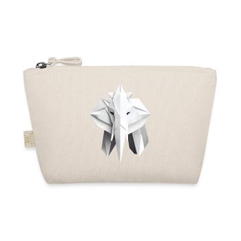 Origami Paper Elephant - Organic Pouch - nature - Front