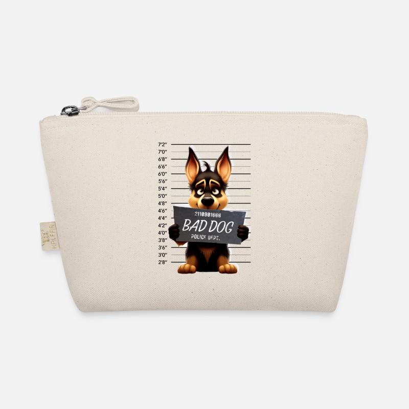 Bad Dog German Shepherd Schäferhund - Organic Pouch - nature