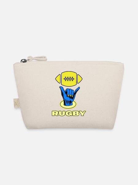 rugby rugbyspieler rugbyverein - Bio-Täschchen - Natur - Vorne