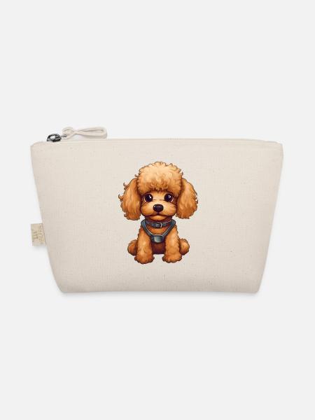 Sweet Baby Poodle Dog - Bio-Täschchen - Natur - Vorne