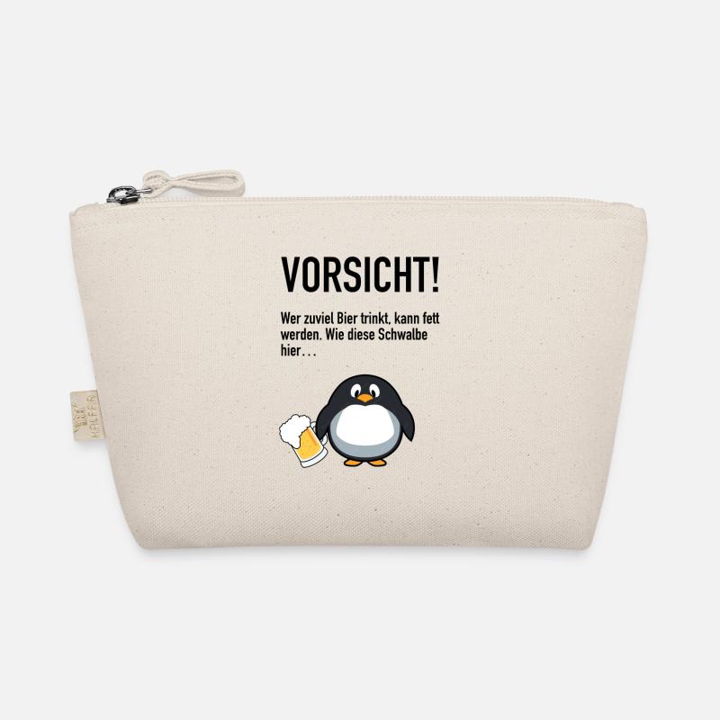 Bier trinken Lustig Spruch Bio-Täschchen