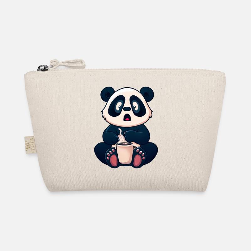 Panda Schockiert von Kaffee Bio-Täschchen