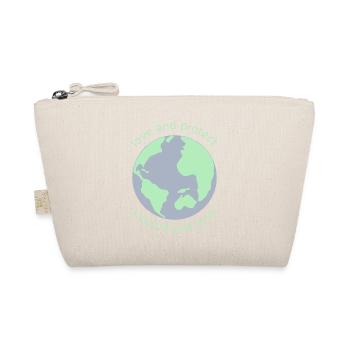 Love and Protect Planet Earth Climate Gift - Organic Pouch - nature - Front