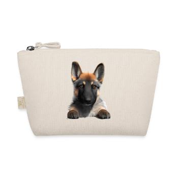Dog Owner German Shepherd Puppy - Organic Pouch - nature - Front
