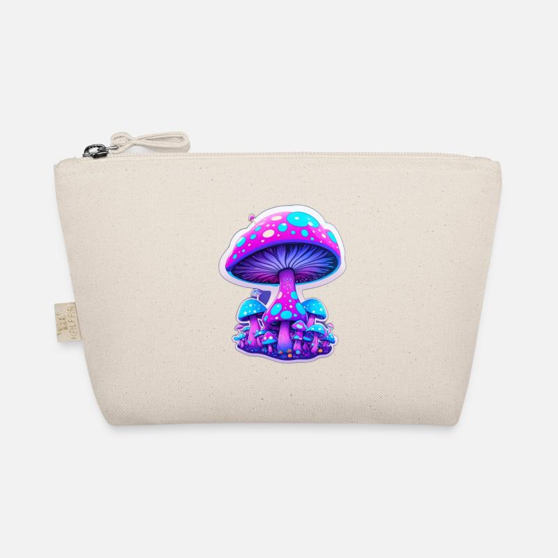 magic mushroom magenta Bio-Täschchen