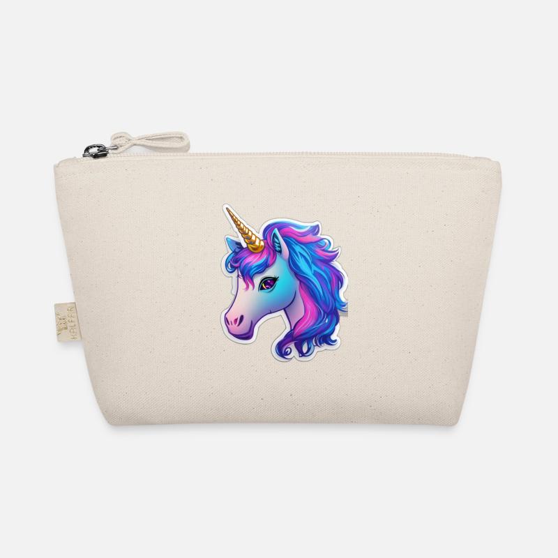 cute unicorn 4 - Bio-Täschchen - Natur