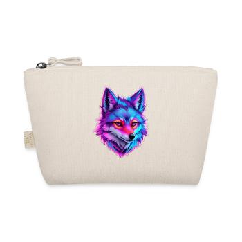 cute wolf head 5 - Bio-Täschchen - Natur - Vorne
