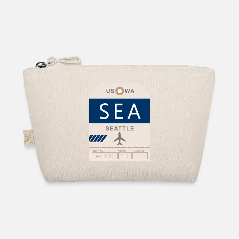 Flughafen Seattle 1950 Bio-Täschchen