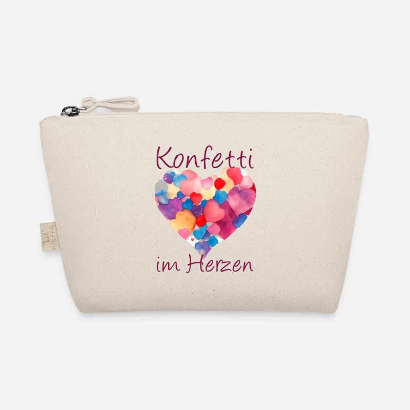 Konfetti im Herzen Bio-Täschchen
