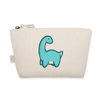 hugadino longneck, dino, cute dinosaur - Organic Pouch - nature - Front