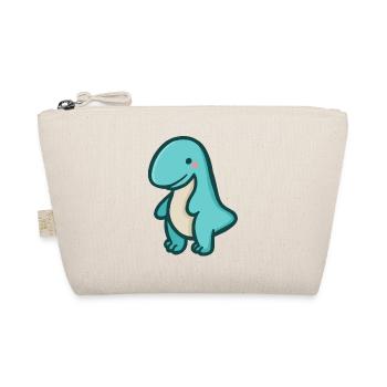 hugadino T-Rex, dino, cute dinosaur - Organic Pouch - nature - Front