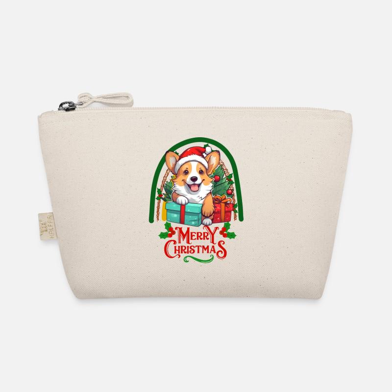 Corgi Christmas Organic Pouch
