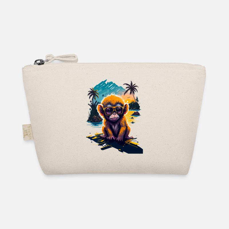 Cooler Affe Bio-Täschchen