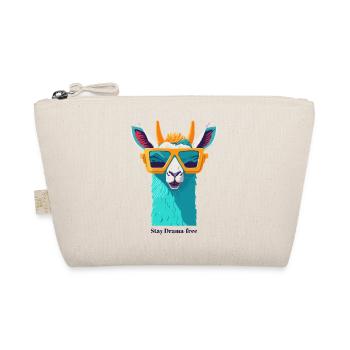 Retro-Lama-Revolte - Bio-Täschchen - Natur - Vorne