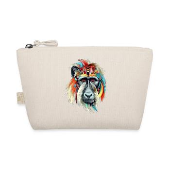Folu der Mandrill - Bio-Täschchen - Natur - Vorne