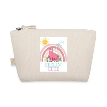 Lama Licorne se sent mignonne - Trousse biologique - nature - Devant